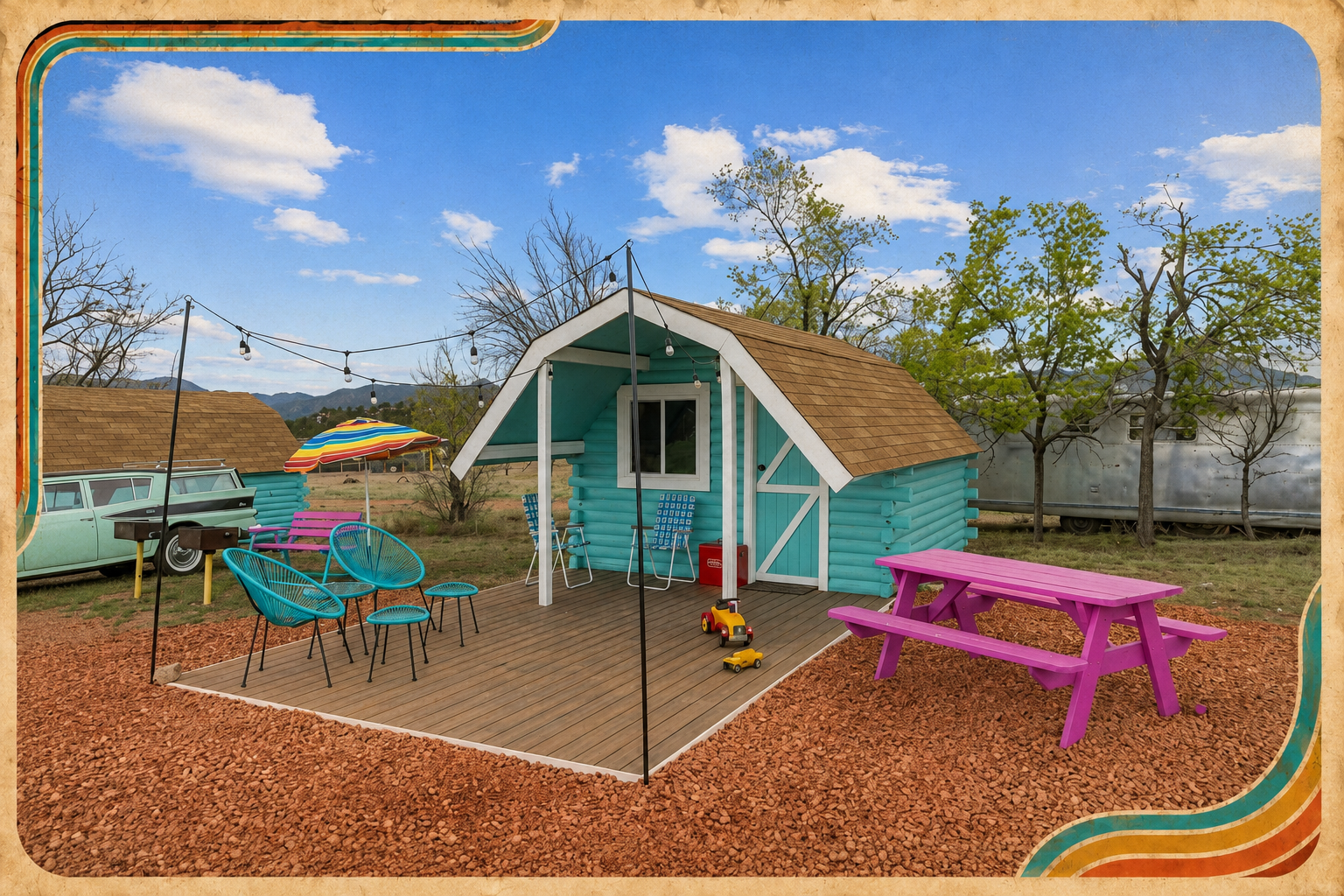 Retro Mountain Cabin at Starlite Vintage Resort