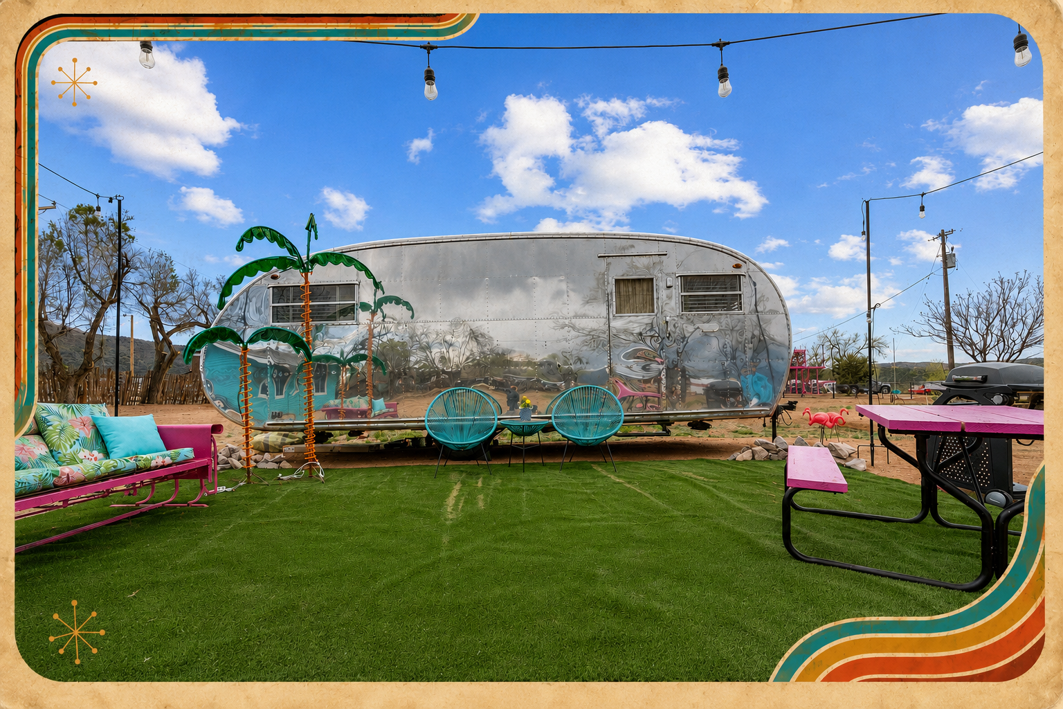 Vintage Camper at Starlite Vintage Resort