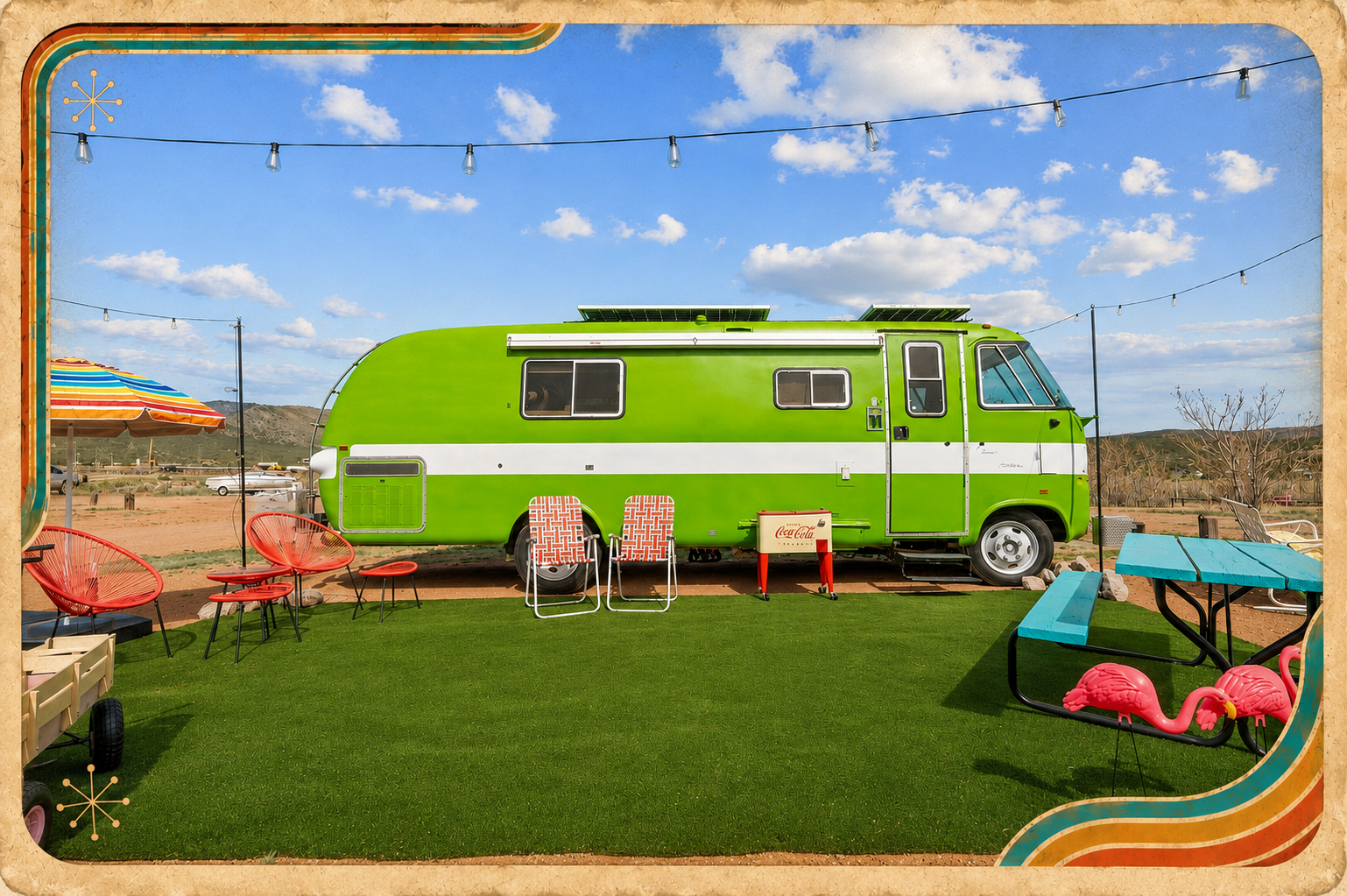 Indiana Jones Vintage Motorhome at Starlite Resort